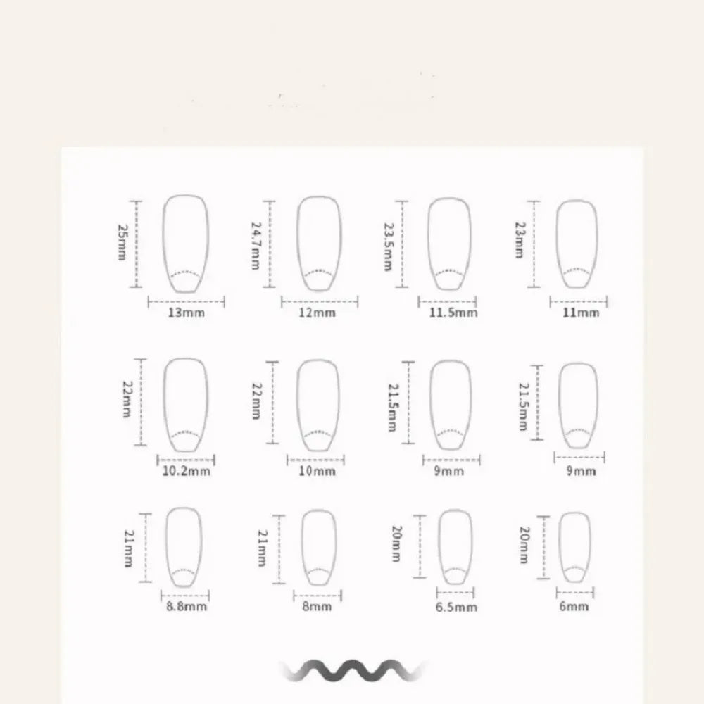 Spellbinding Nail Art: 24PCS Dark Wind Gradient Fake Nails Adorned with Mystical Bows