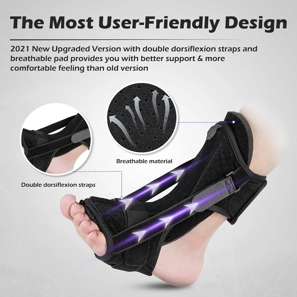 Breathable Plantar Fasciitis Foot Splint: Enhancing Recovery While You Sleep