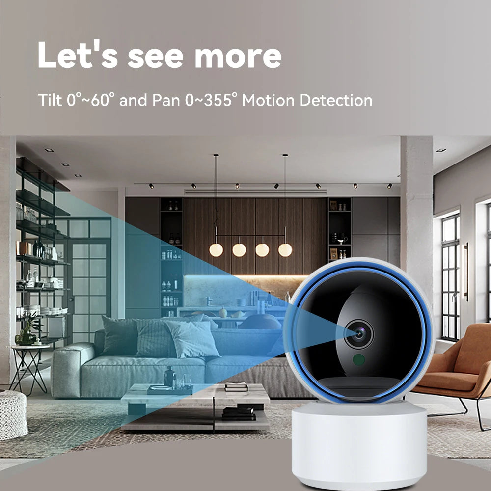360° Smart Baby Monitor: 1080P WiFi Camera for Total Peace of Mind