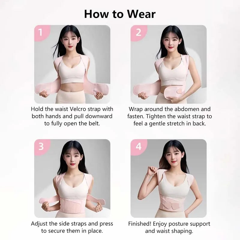 Posture Corrector and Abdominal Waist Trainer: Enhance Alignment and Comfort