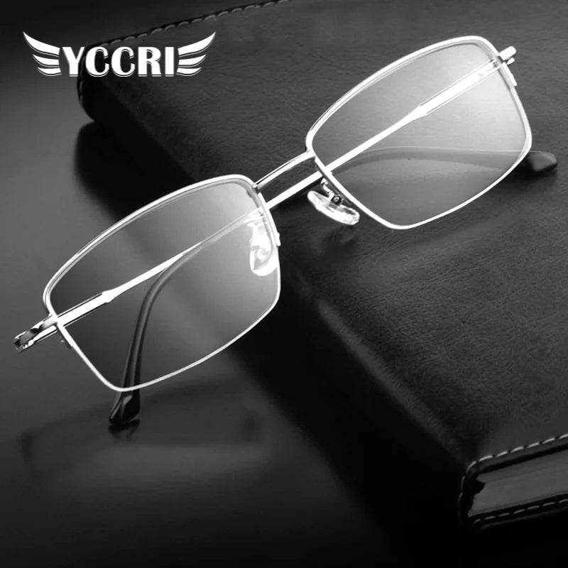 Fashion Presbyopic Glasses: Stylish Full-Frame Design for Every Man