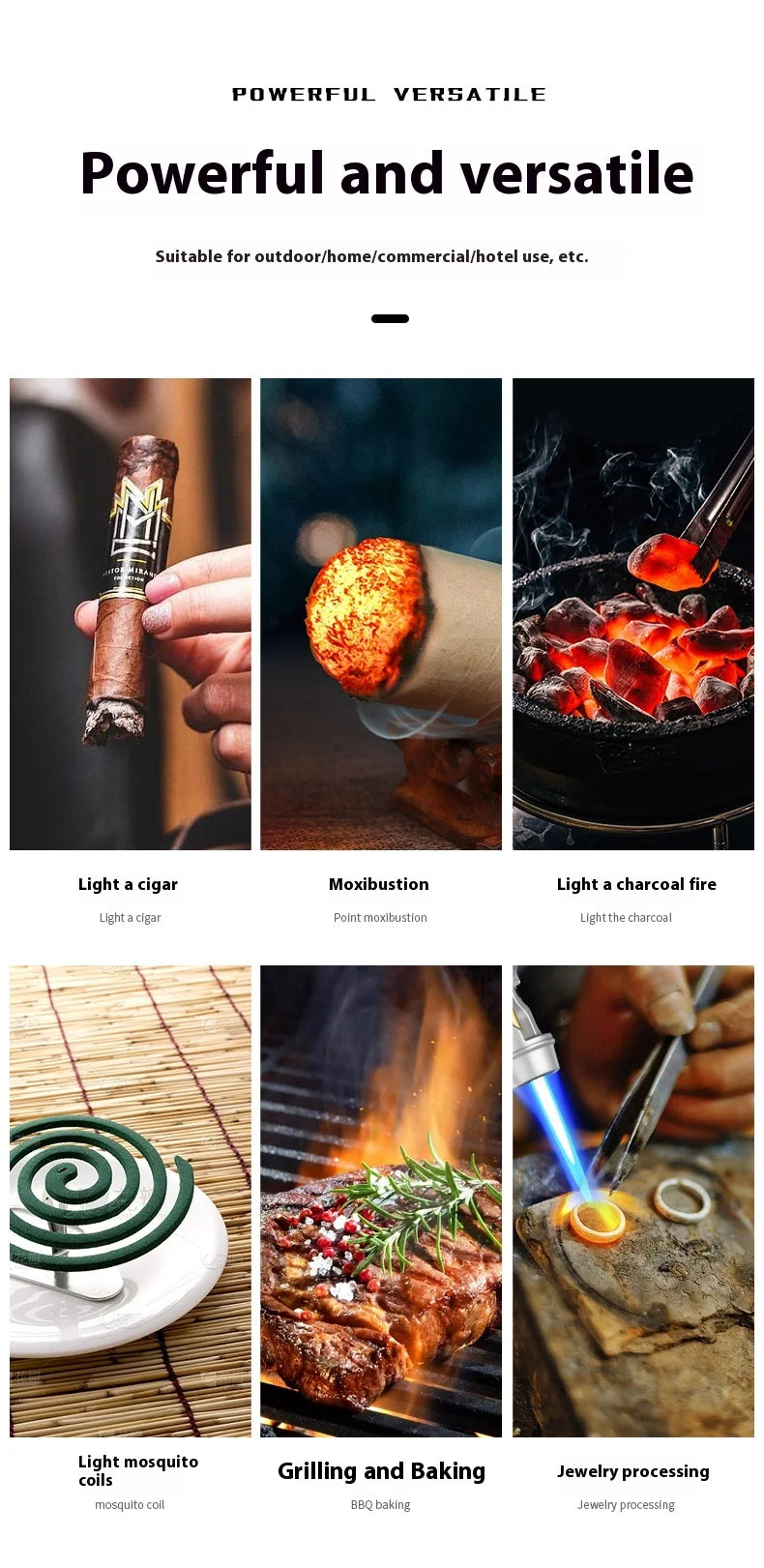 Precision Flame: Powerful Windproof Metal Gas Lighter for Every Occasion