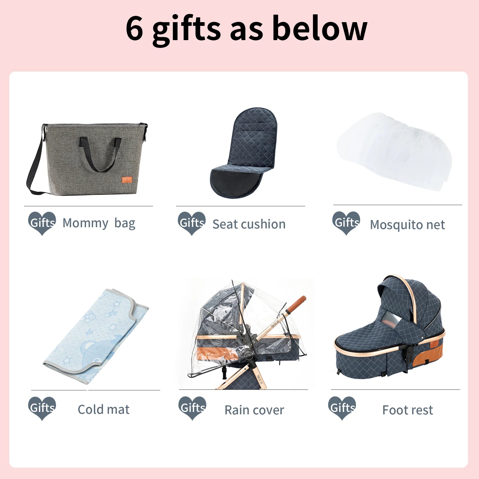 All-in-One Baby Travel System: Stroller with Raincover for Newborns