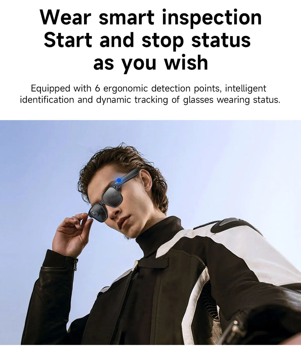 Visionary Audio Glasses: Smart Camera & Bluetooth Headset for Meetings & Travel