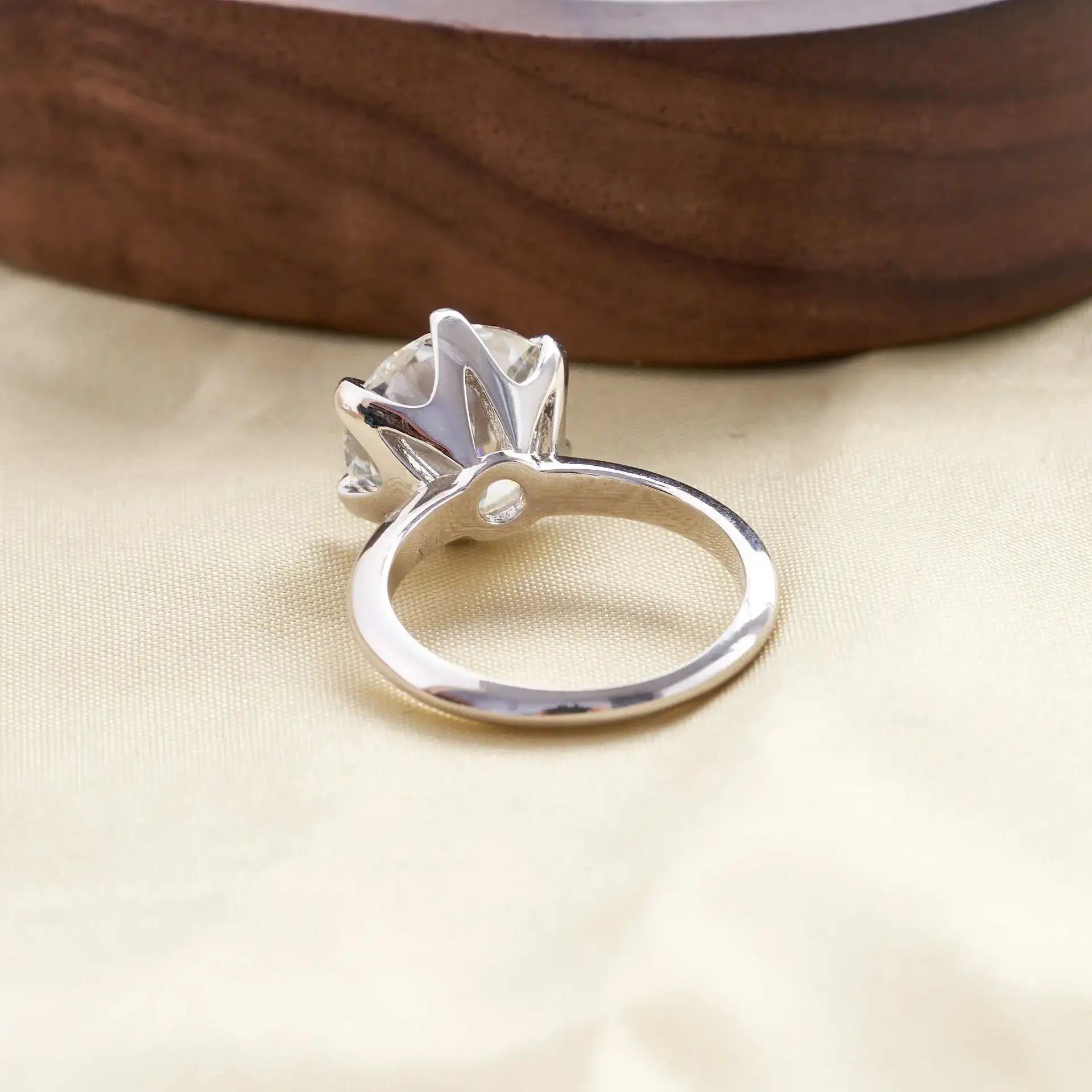 Enduring Love: Moissanite Solitaire Engagement Ring