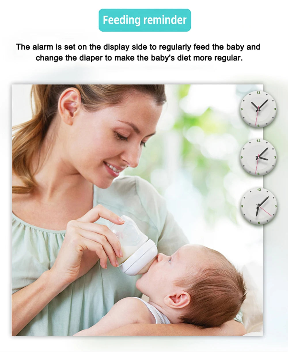 Wireless Baby Monitor: 3.5 Inch Screen with Night Vision & Two-Way Audio
