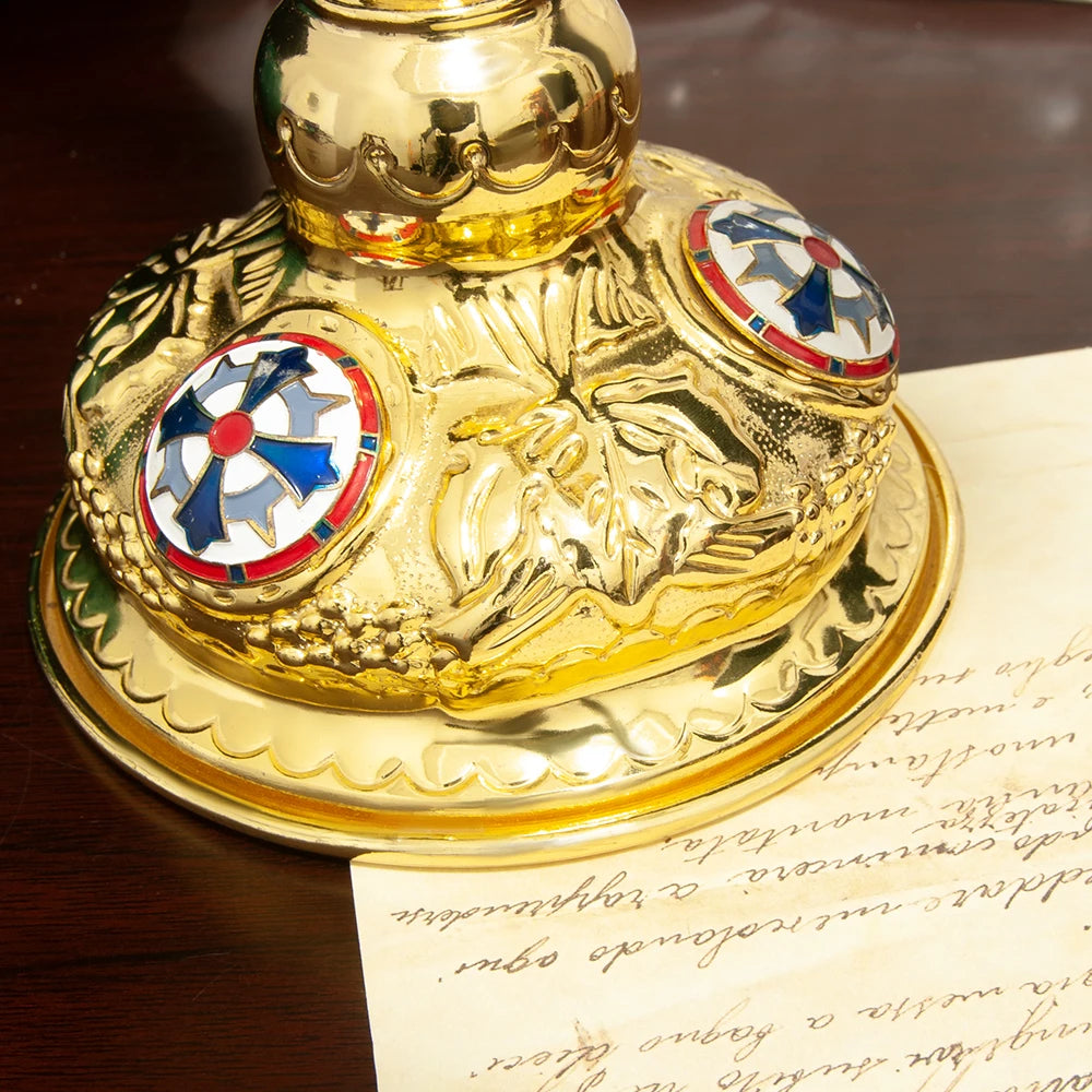 Elegant 7-Arm Candelabra: Vintage Design for Spiritual Ceremonies