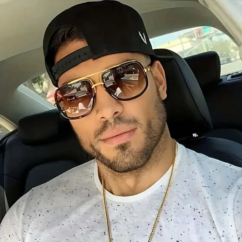 Retro-Inspired Metal Sunglasses for Men: Elevate Your Look