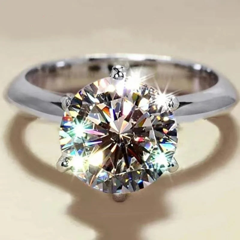 Enduring Love: Moissanite Solitaire Engagement Ring