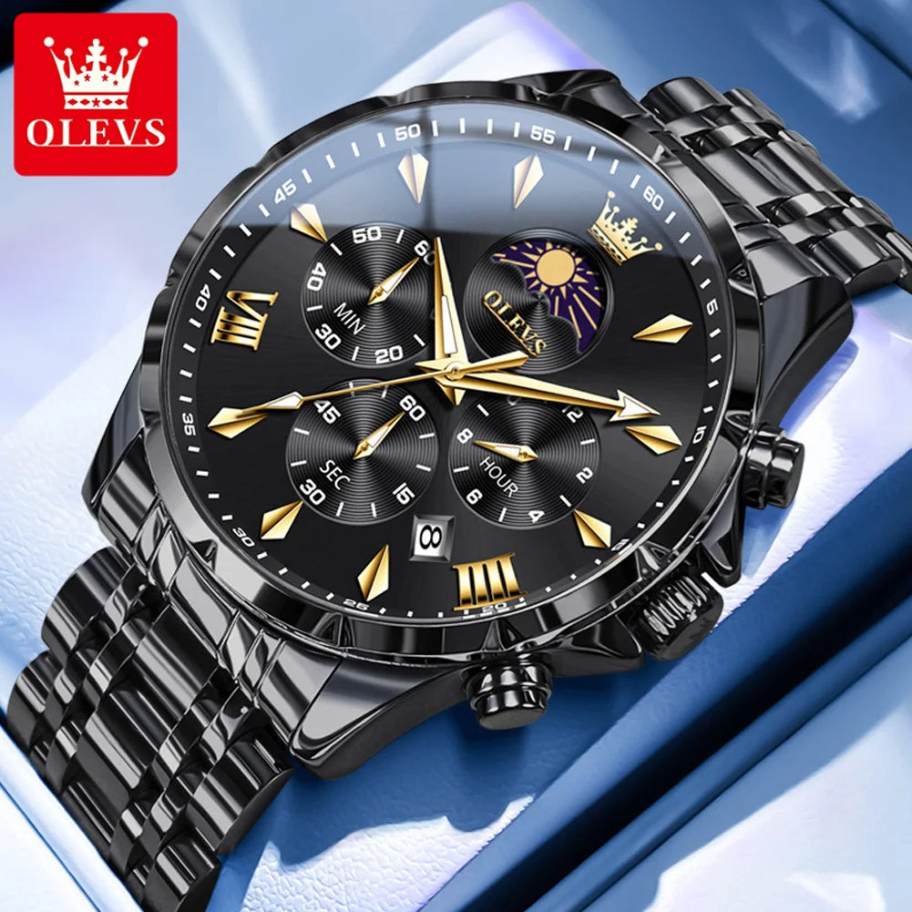 Versatile Precision: Multifunctional Men's Quartz Timepiece