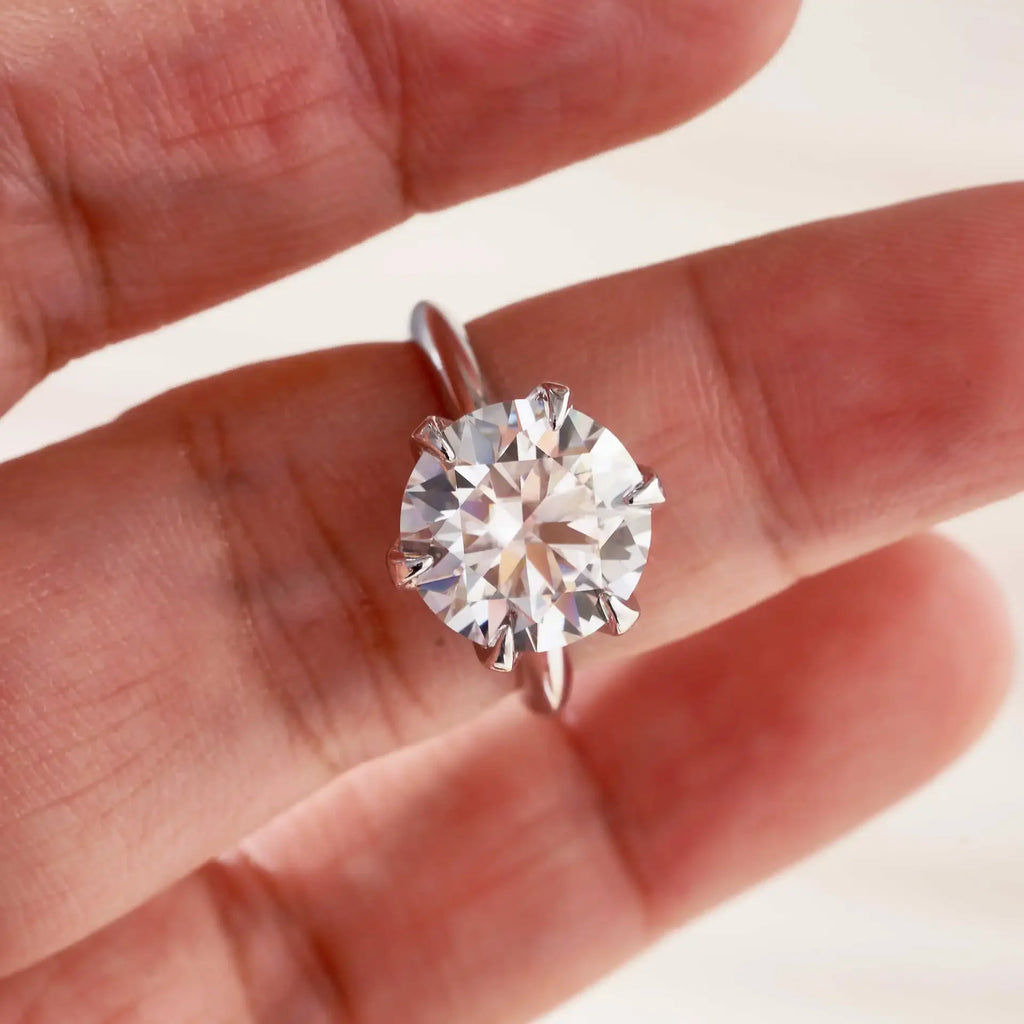 Enduring Love: Moissanite Solitaire Engagement Ring