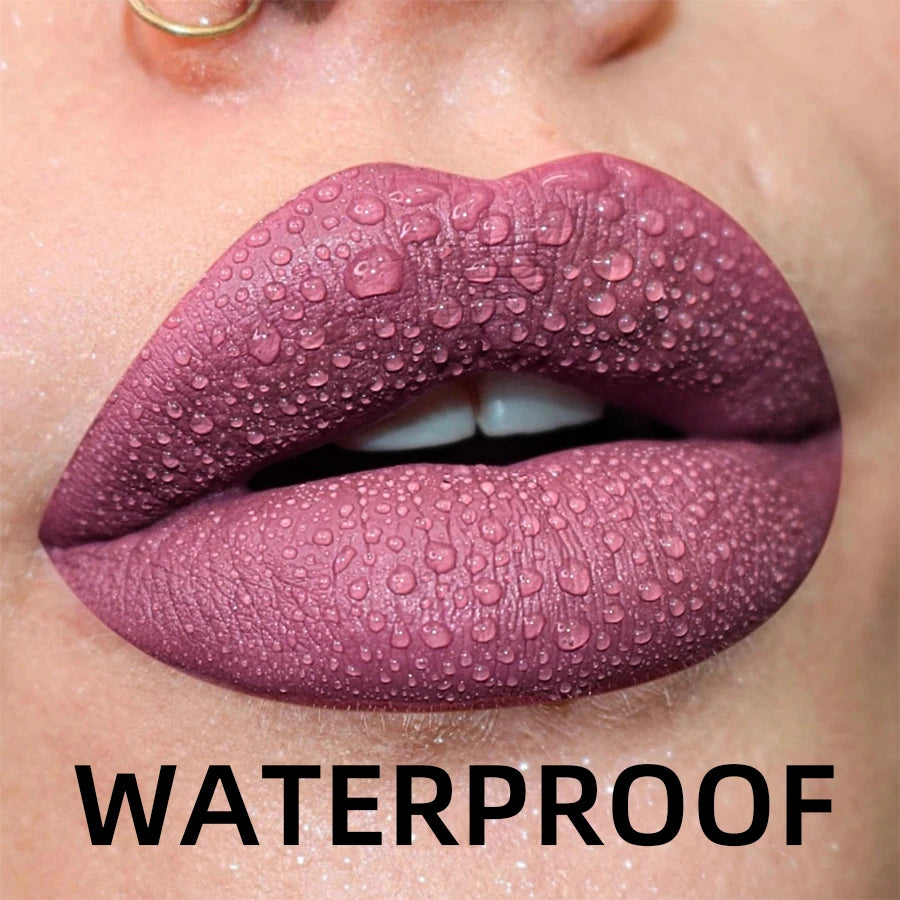 Waterproof Liquid Lipstick Set: Bold Colors for Lasting Beauty