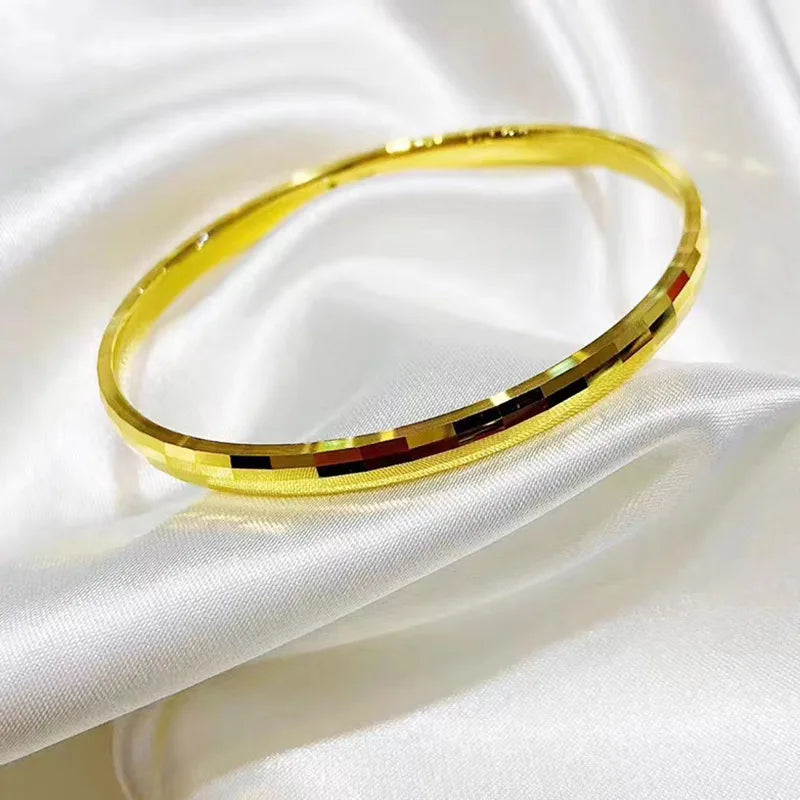 Chic Radiance: Luxurious 24K Gold Mosaic Bracelet for Timeless Style