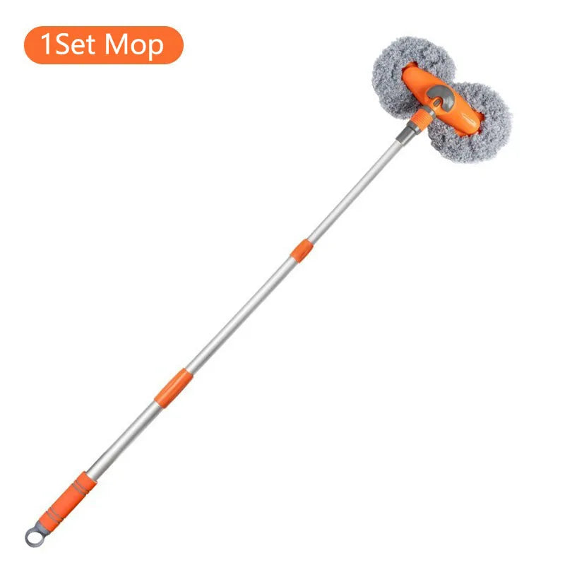 Telescopic Car Wash Mop: Three-Section Design for Roof and Window Maintenance