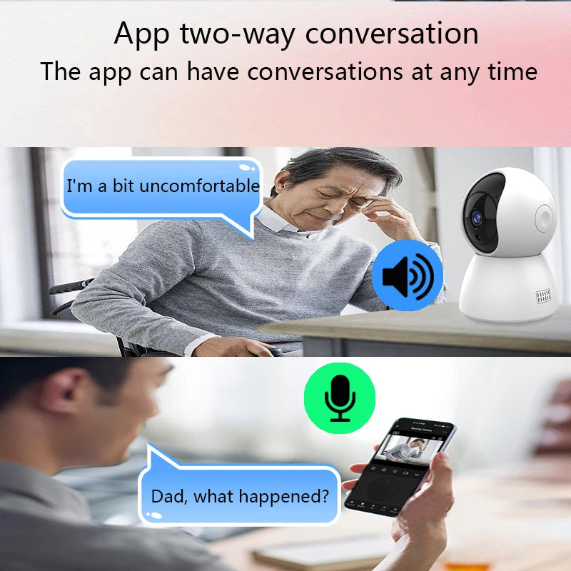 Smart Mini WiFi Camera: 4MP Indoor Surveillance with Automatic Tracking