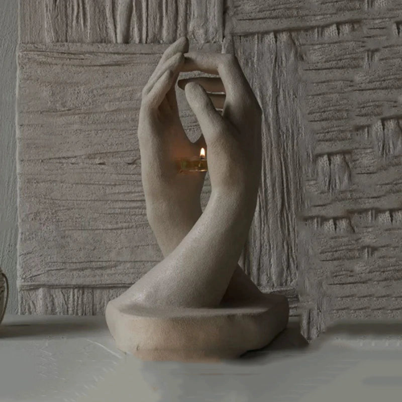 Medieval Style Hand Candlestick: Perfect Accent for Bedroom & Living Room