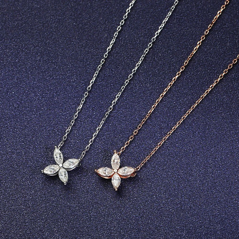 Radiant Butterfly Pendant: 1.2CT Moissanite in Sterling Silver