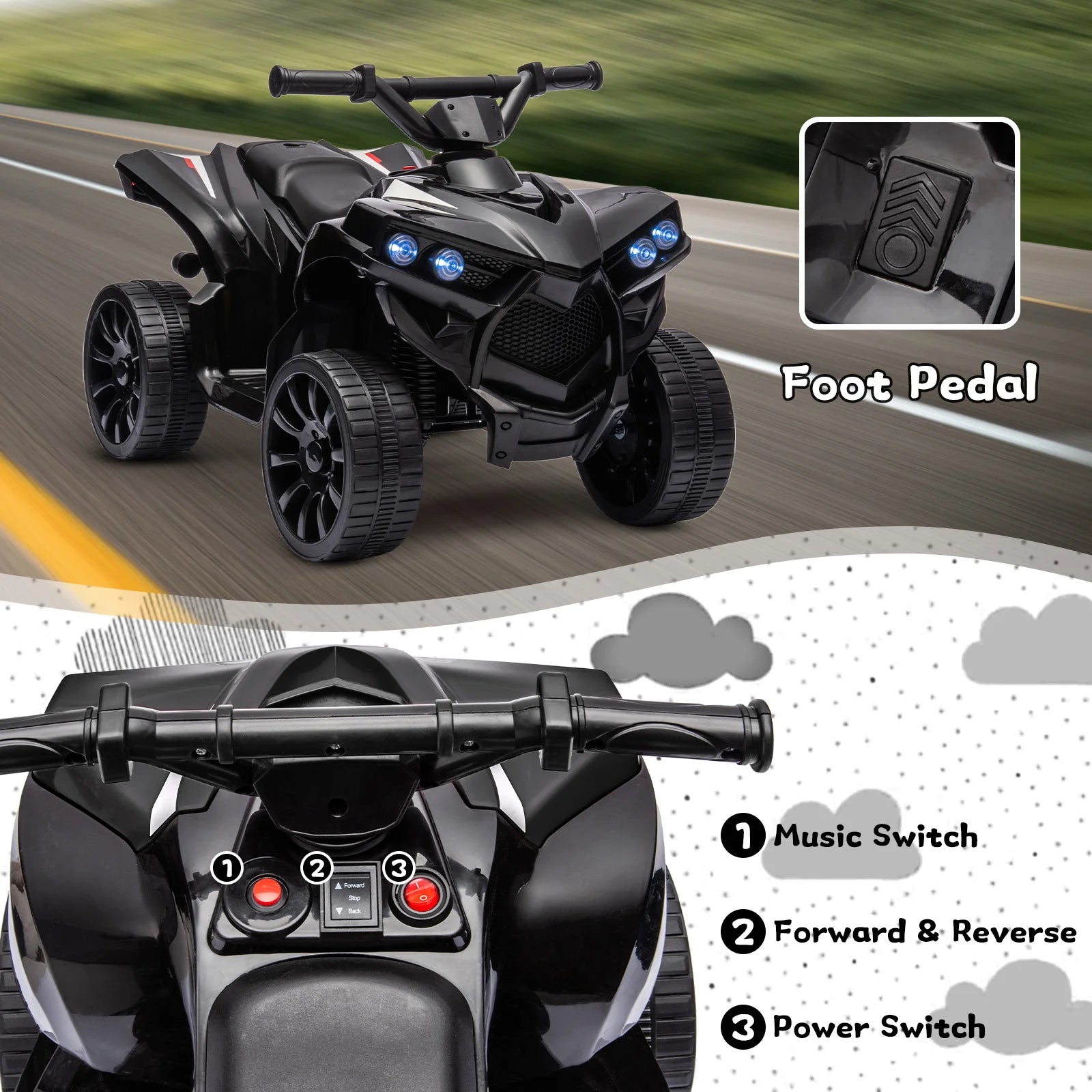 Adventure Quad: 6V Ride-On ATV for Kids