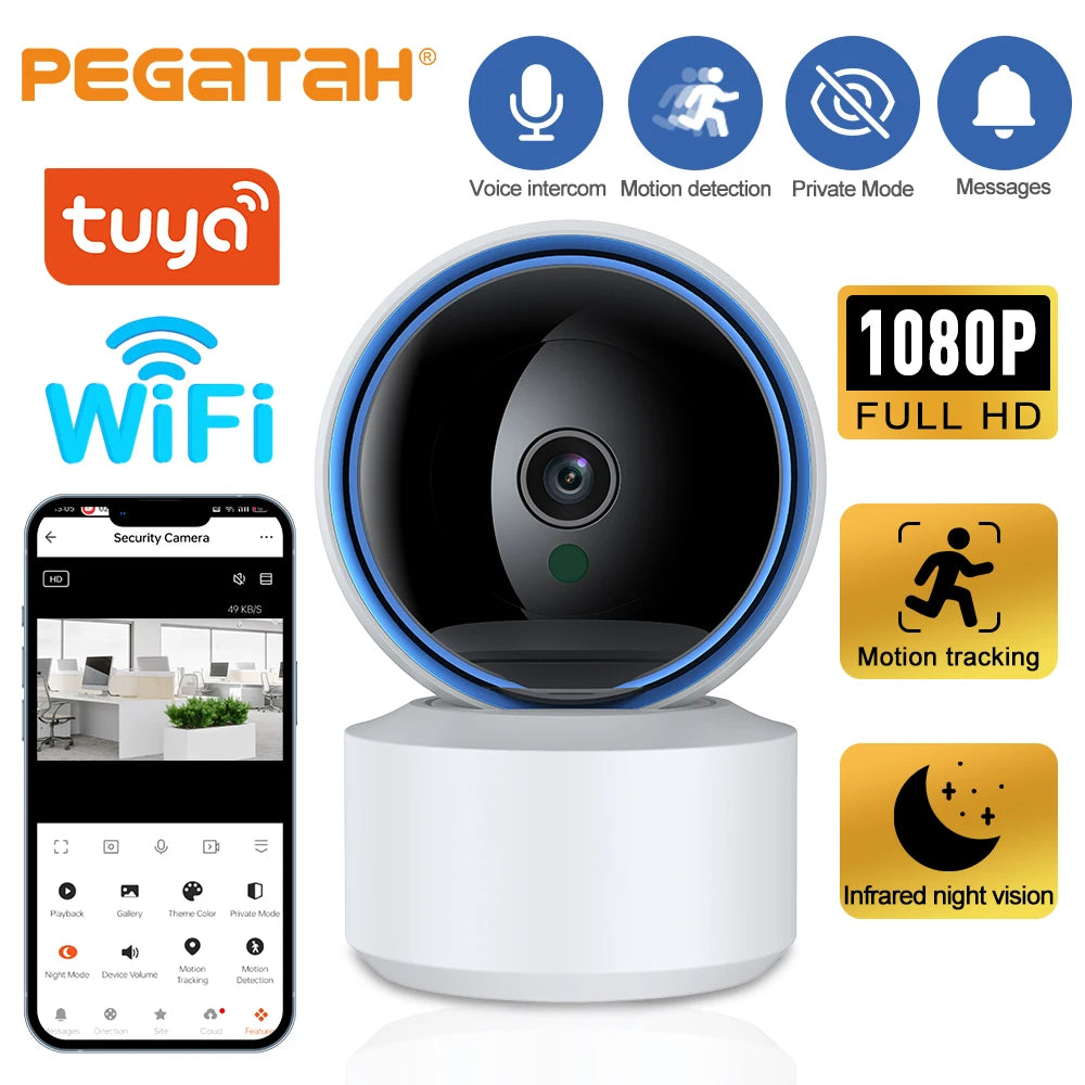 360° Smart Baby Monitor: 1080P WiFi Camera for Total Peace of Mind