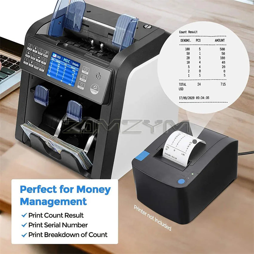 Dual Function Currency Sorter: Protect Against Counterfeits with Precision