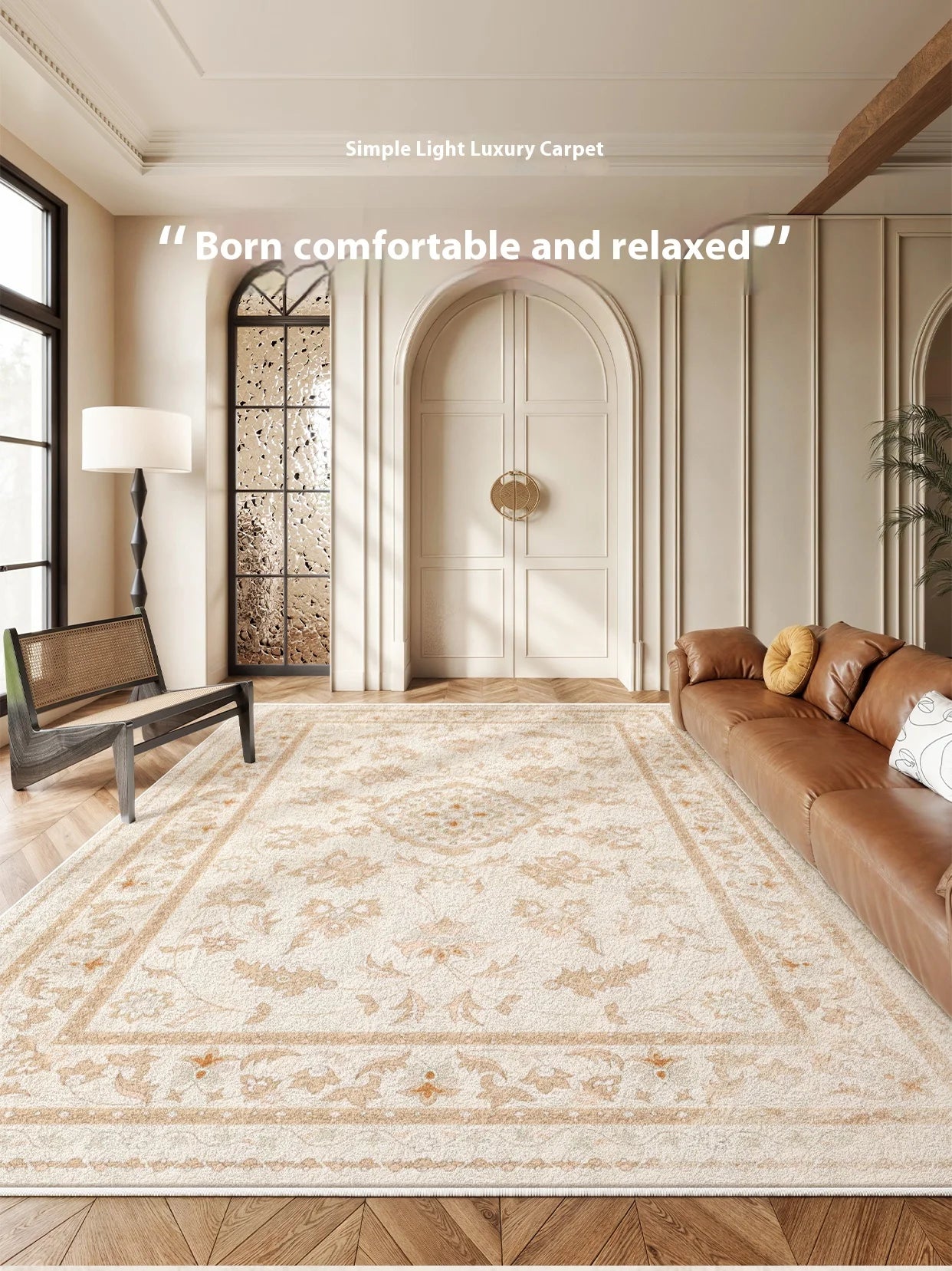 Fresh Rustic Style Carpet: Perfect for Living Rooms and Bedrooms