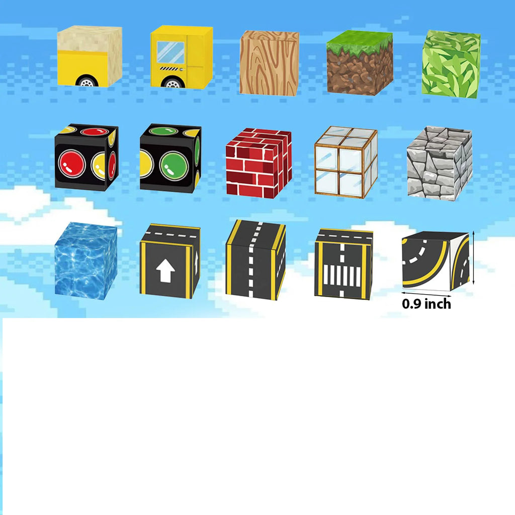 eative Magnetic Block Toy Set: Ideal Holiday Gift for Boys and Girls