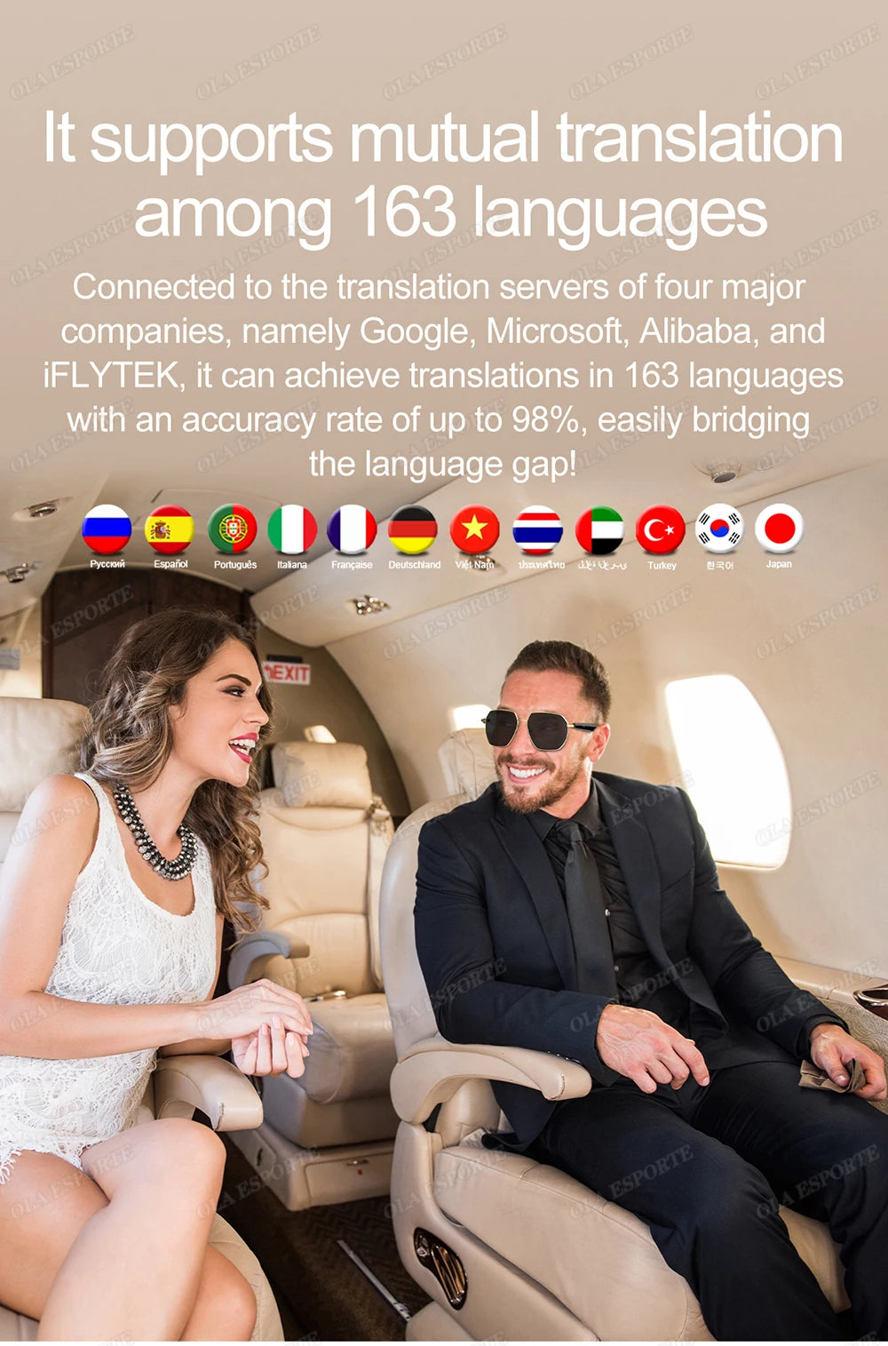 Sport Smart Glasses: AI Translation and Wireless Earphone Integration