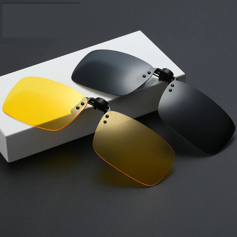 Transformative Clip-On Sunglasses: Your Vision Solution for Day and Night