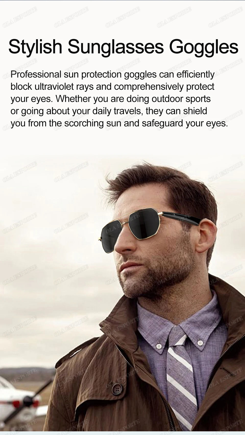 Sport Smart Glasses: AI Translation and Wireless Earphone Integration