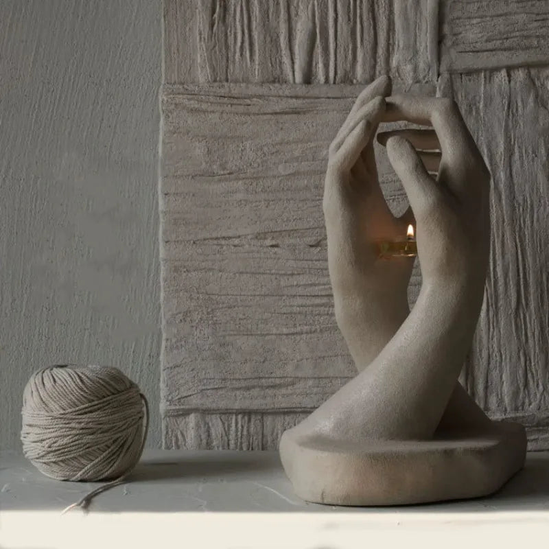 Medieval Style Hand Candlestick: Perfect Accent for Bedroom & Living Room