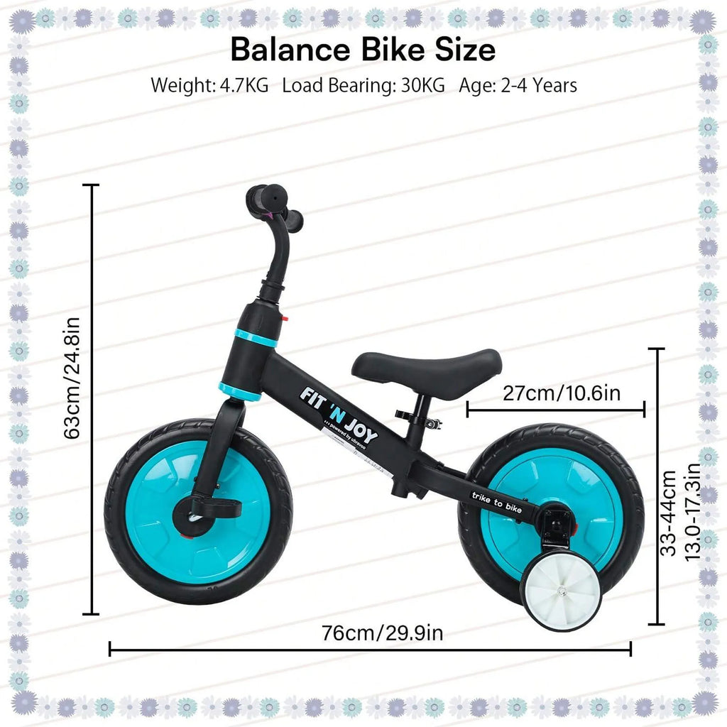 Adjustable Kids Balance Bike: Ideal for Ages 2-4, Easy Assembly