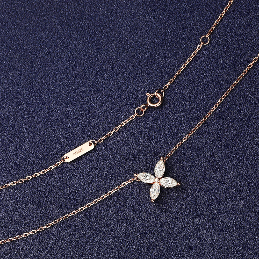 Radiant Butterfly Pendant: 1.2CT Moissanite in Sterling Silver