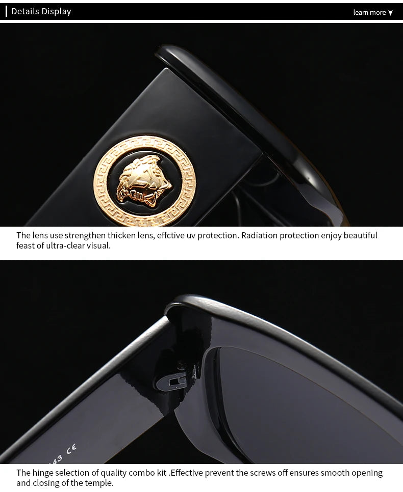 931 Export Cross-Border Popular Sunglasses European and American Street Photography Ins Popular Model Square Sunglasses