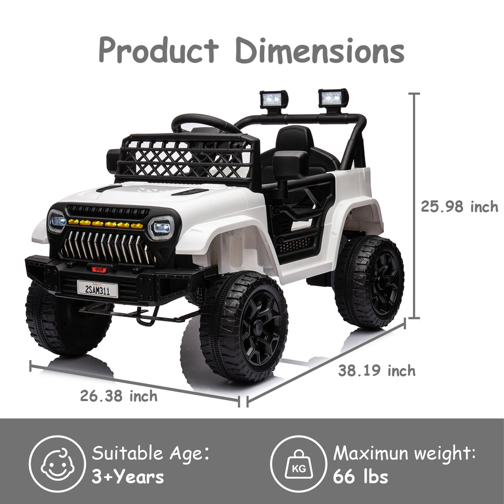 12V Ride-On Car for Kids: Battery-Powered Electric Vehicle with Remote Control