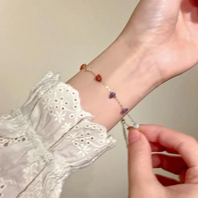 Charming Irregular Stone Pendant Necklace: Trendy Women's Jewelry