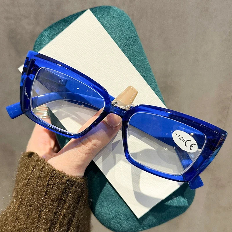 Chic Reading Eyewear: Fashionable Small Square Glasses for Eye Protection