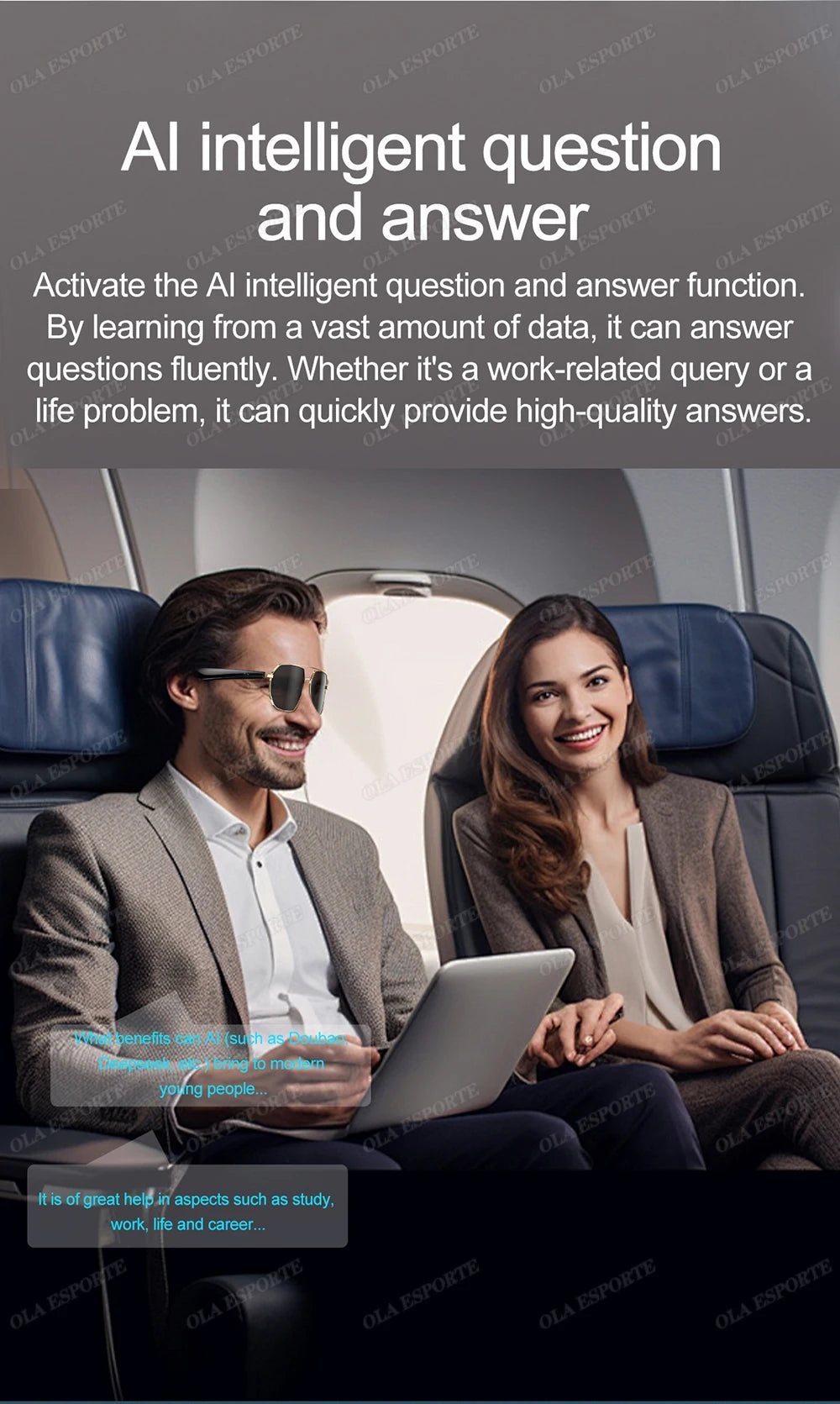 Sport Smart Glasses: AI Translation and Wireless Earphone Integration