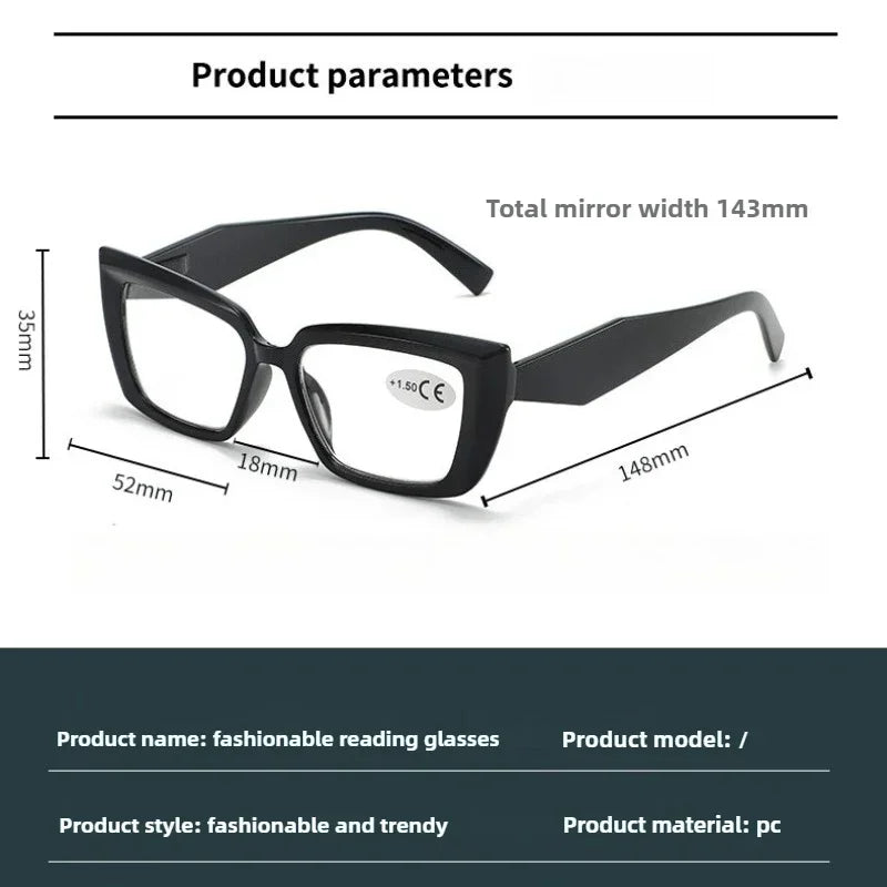 Chic Reading Eyewear: Fashionable Small Square Glasses for Eye Protection
