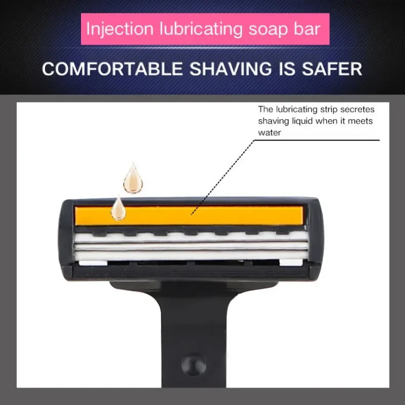 Cutting-Edge Shaving Experience: Brand New Three-Layer Razor for Men