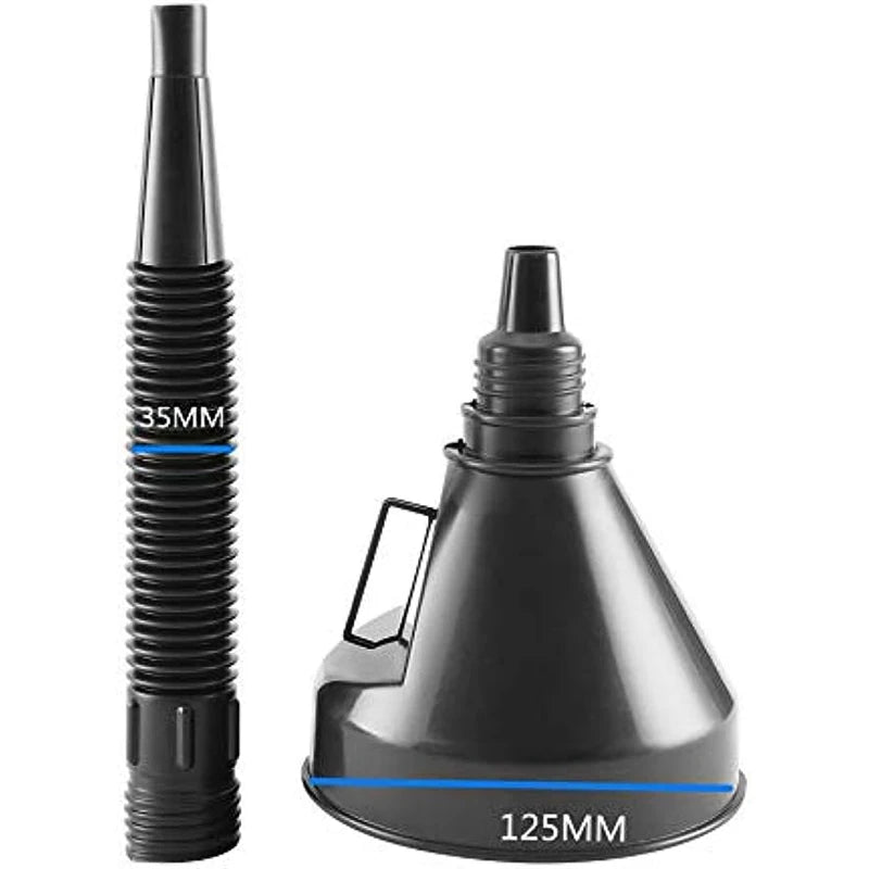 Car Engine Refueling Funnel: Includes Filter and Extension Pipe