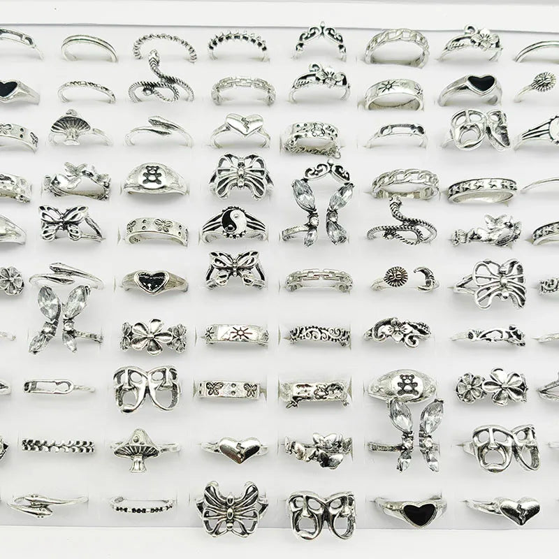 Whimsical Jewelry Set: 30-Piece Assorted Rings for Fashion-Forward Women