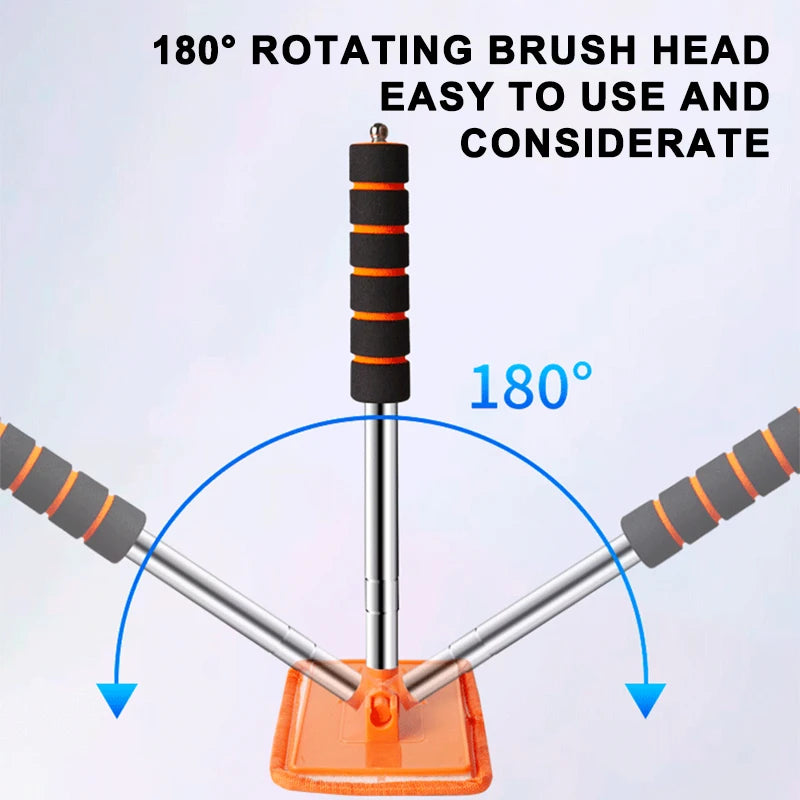 Telescopic Car Windshield Cleaning Brush: Long Handle for Glass Cleaning