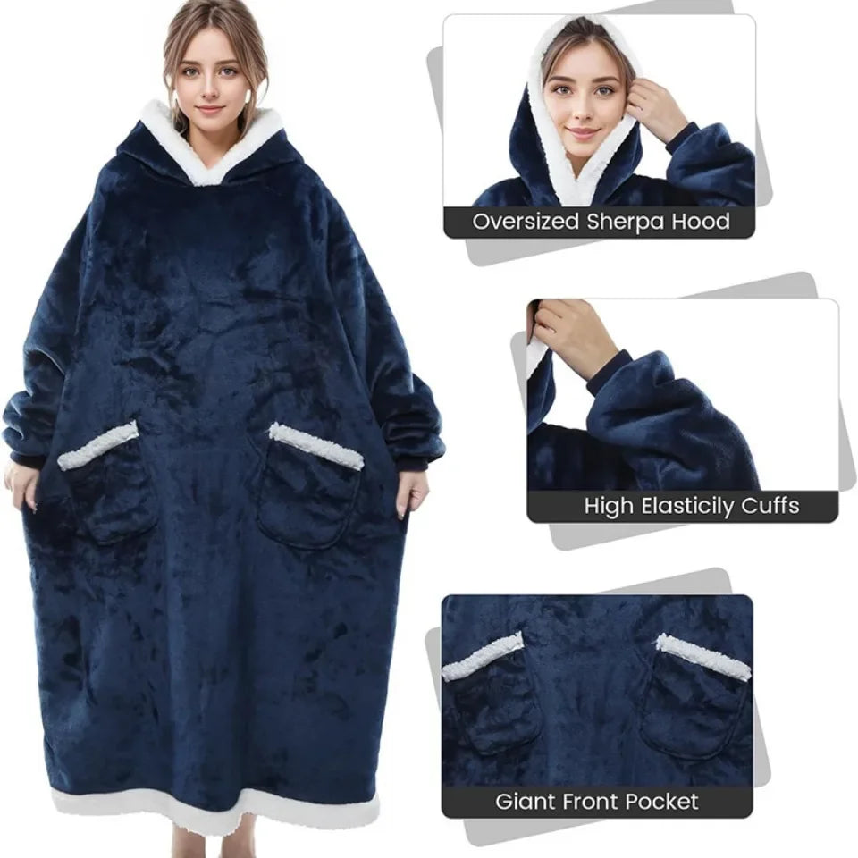 Wearable Fleece Blanket Pajamas: Cozy Up in Style This Winter