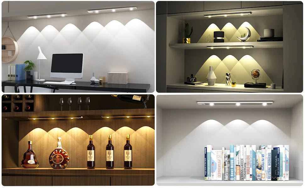 3-Color Dimmable LED Lamp: Perfect for Kitchen, Wardrobe, Bedroom, and Stairs