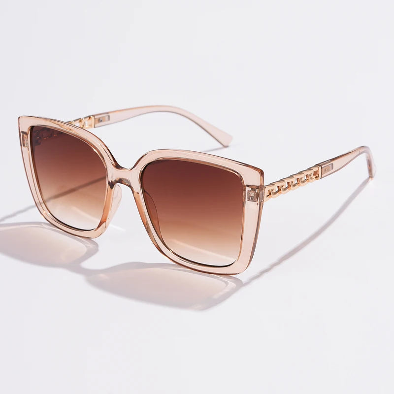 Vintage Glamour: Fashion Oversized Square Sunglasses for Women