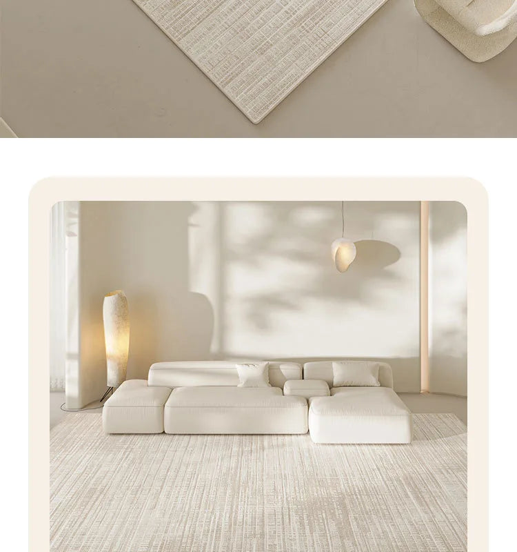 Cream Wind Carpet: Elevate Your Living Room with Light Luxury