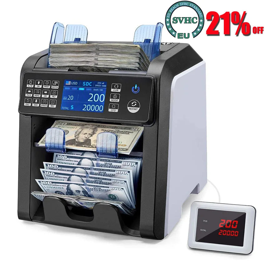 Dual Function Currency Sorter: Protect Against Counterfeits with Precision