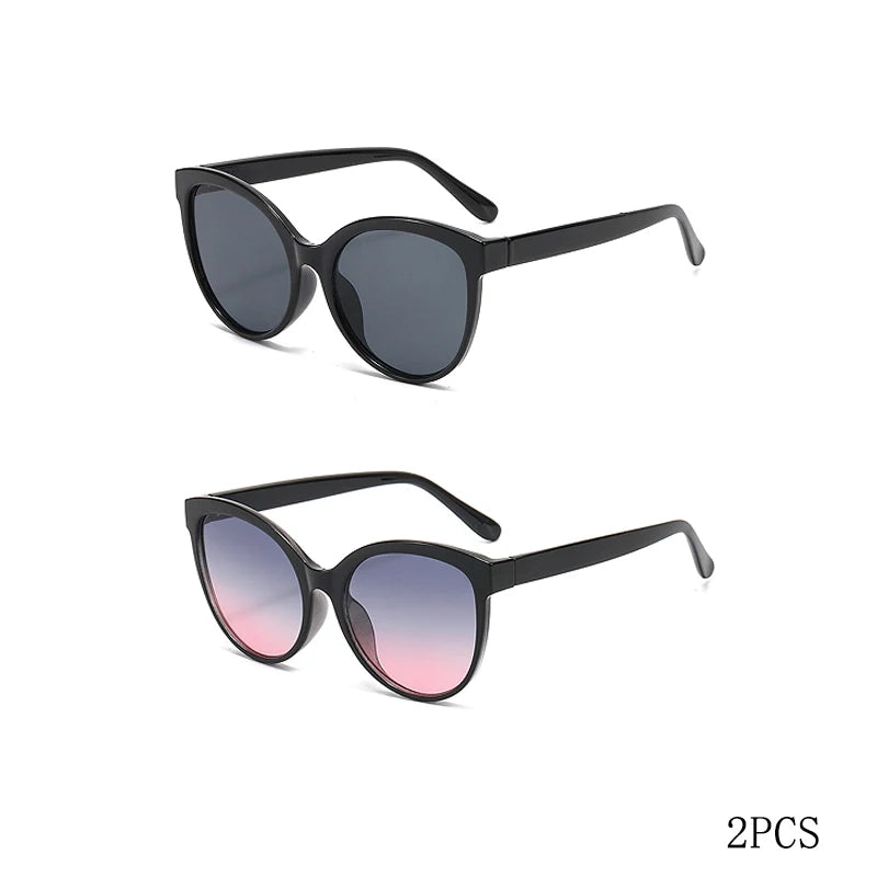 Stylish Protection: 1/2PCS Cat Eye Sunglasses for Outdoor Adventures