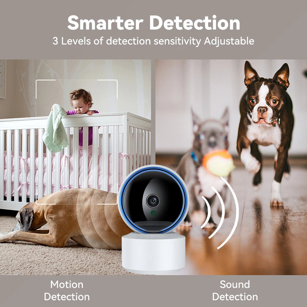 360° Smart Baby Monitor: 1080P WiFi Camera for Total Peace of Mind
