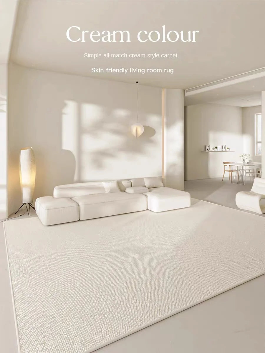Cream Wind Carpet: Elevate Your Living Room with Light Luxury